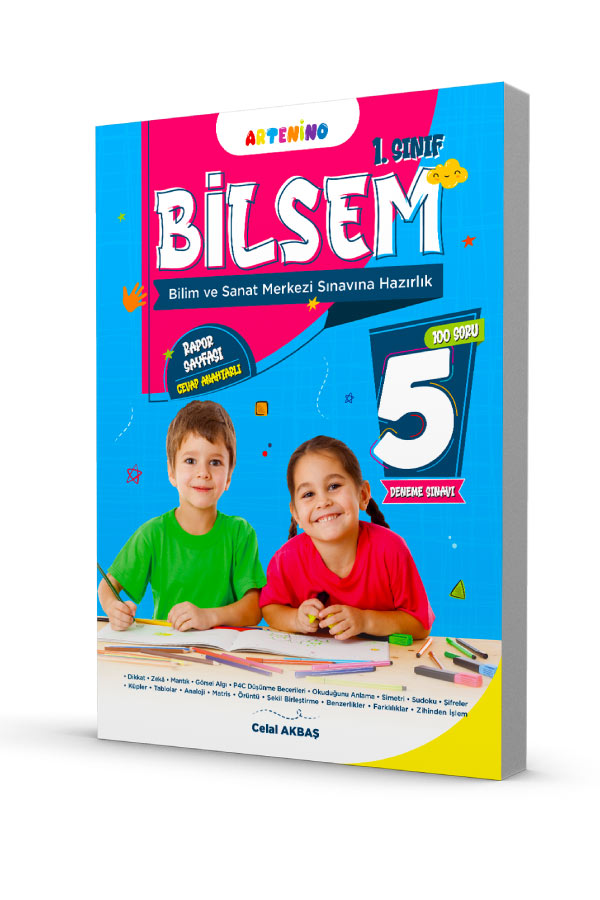 1. Sınıf Bilsem Sınavına Hazırlık 5 Li Deneme Sınavı Artenino Yayıncılık
