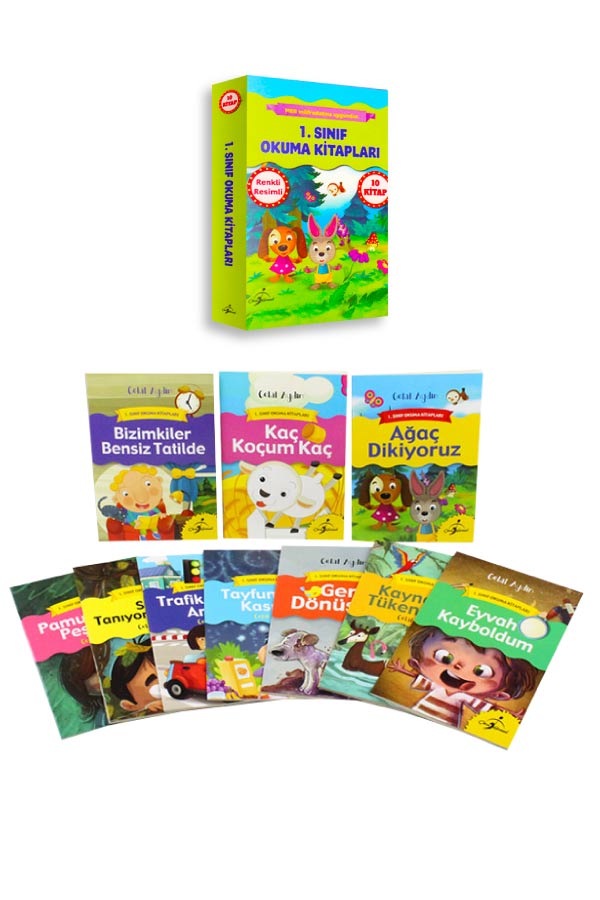 1. Sınıf Okuma Kitapları Seti - 10 Kitap - 320 Sayfa