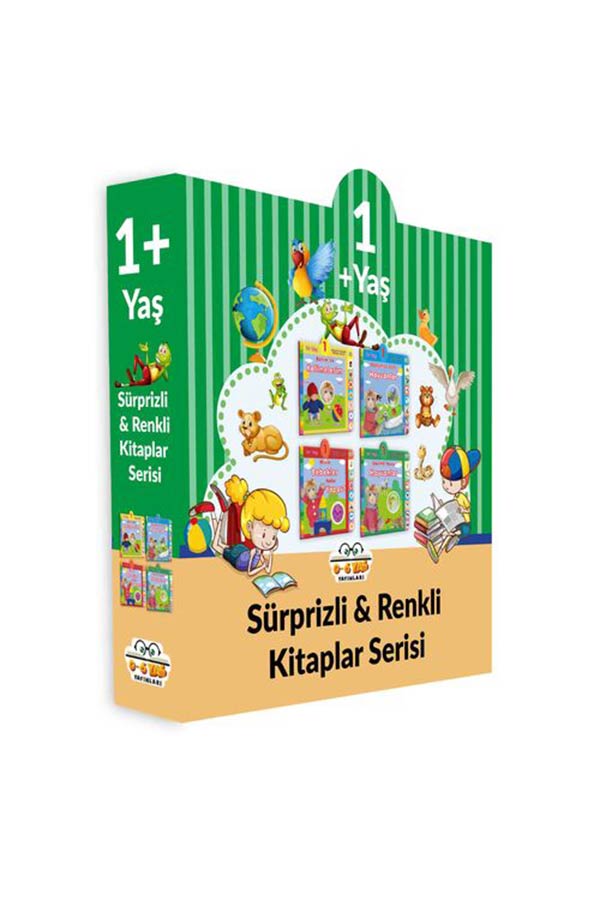 1 Yaş Sürprizli Ve Renkli Kitaplar Serisi -4 Kitap