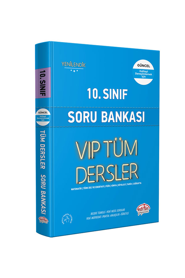 10. Sınıf VIP Tüm Dersler Soru Bankası Mavi Kitap