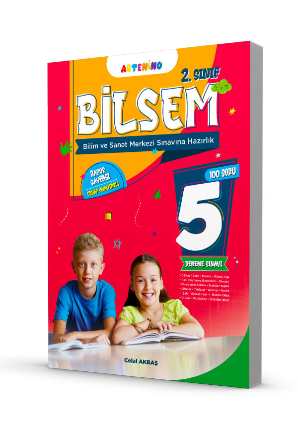 2. Sınıf Bilsem Sınavına Hazırlık 5 Li Deneme Sınavı Artenino Yayıncılık