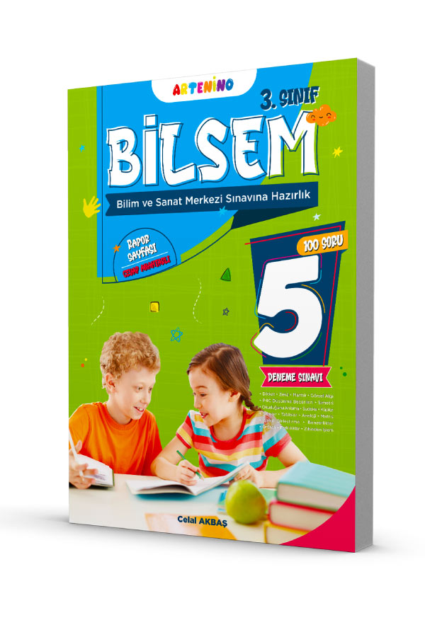 3. Sınıf Bilsem Sınavına Hazırlık 5 Li Deneme Sınavı Artenino Yayıncılık