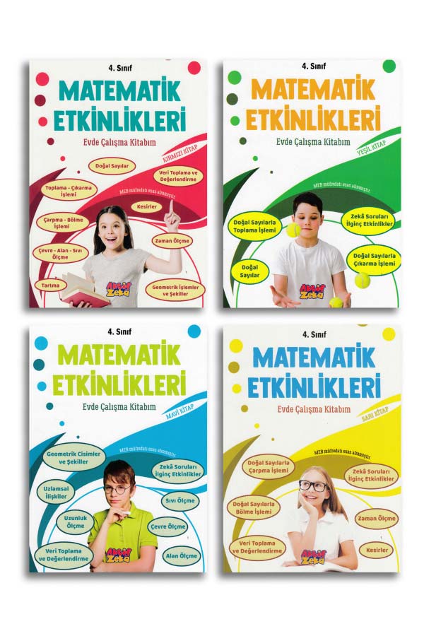 4.sınıf Matematik Etkinlikleri - 4 Kitap