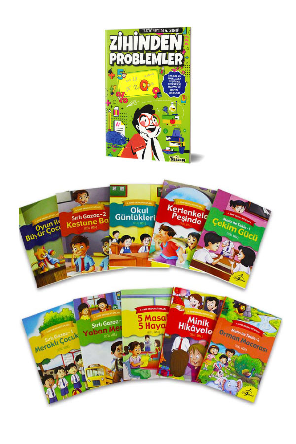 4.sınıf Okuma Ve Zihinden Problemler Seti - 11 Kitap