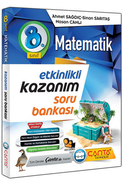 8. Sınıf Matematik Etkinlikli Kazanım Soru Bankası - Çanta Yayınları 8