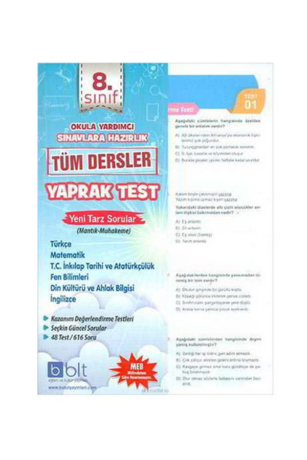 8 Sinif Tum Dersler Soru Bankasi Bkmkitap Com