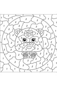 Çocuklar İçin Kodlamalı Mandala Seti 3 Kitap - Boyama Kalemi Hediyeli - Thumbnail