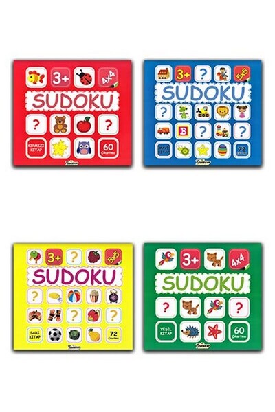 Çocuklar İçin Sudoku Seti - 4 Kitap