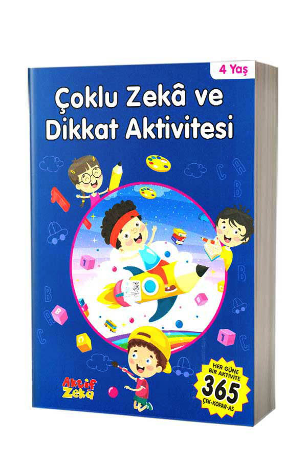 Çoklu Zeka ve Dikkat Aktivitesi 4 Yaş - Mavi Kitap - 1