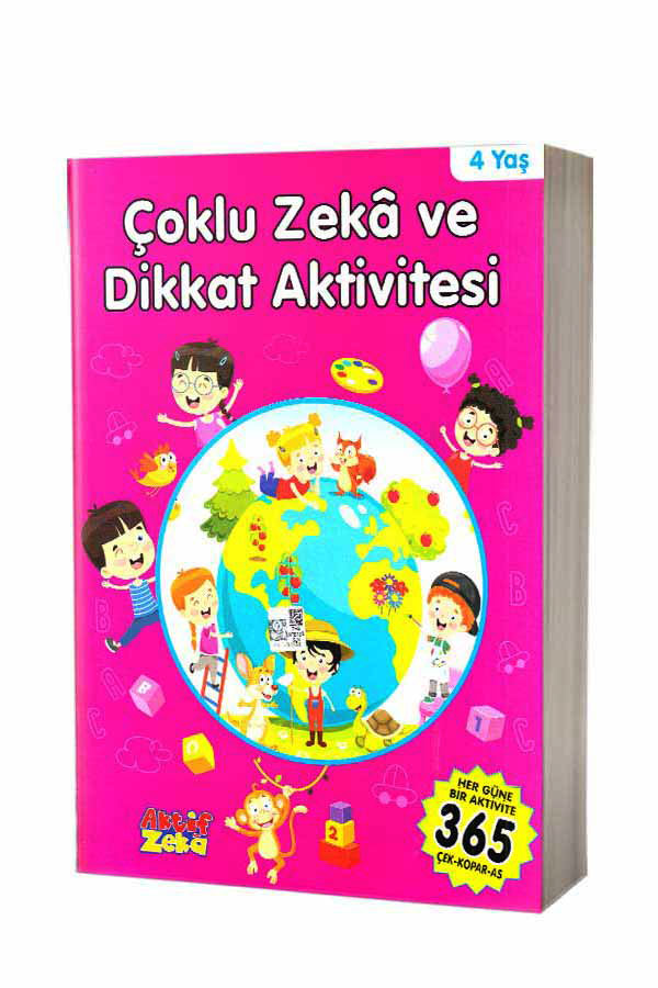 Çoklu Zeka Ve Dikkat Aktivitesi 4 Yaş - Pembe Kitap