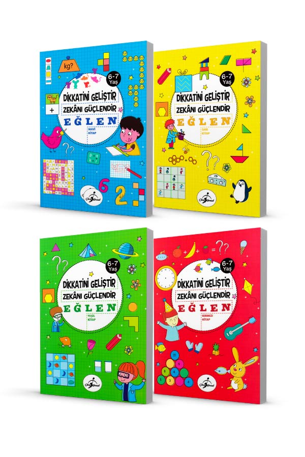Dikkatini Geliştir. Zekanı Güçlendir Ve Eğlen 6-7 Yaş - 4 Kitap
