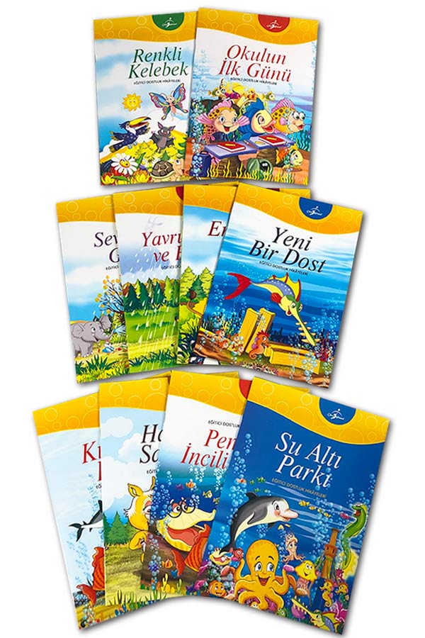 Eğitici Dostluk Hikayeleri - Değerler Eğitimi - 10 Kitap