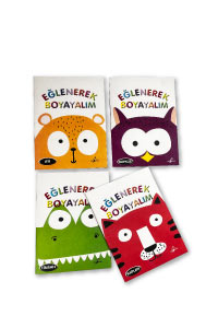 Eğlenerek Boyayalım Seti - 4 Kitap