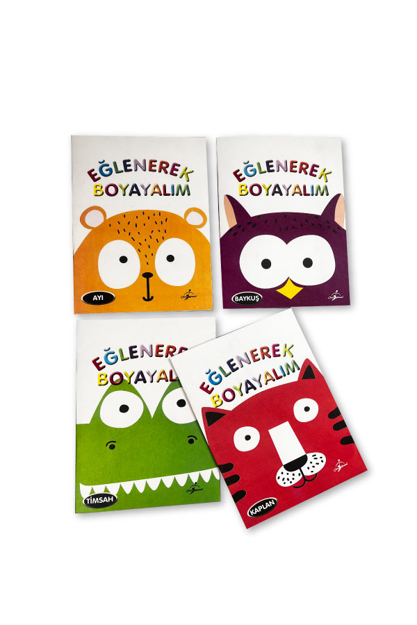 Eğlenerek Boyayalım Seti - 4 Kitap