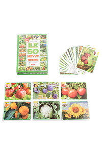 İlk 50 Meyve Sebze Flash Cards Diytoy - Thumbnail
