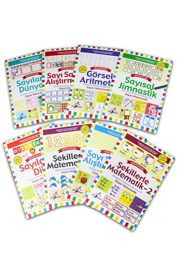 4+ Yaş Etkinliklerle Matematik Öğreniyorum Seti  - Süper Matematik