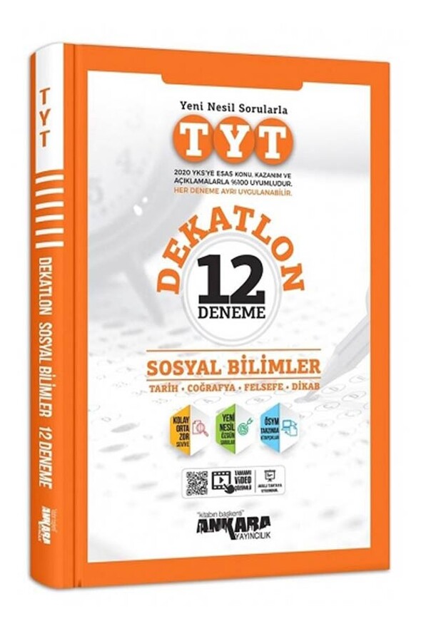 TYT Dekatlon Sosyal Bilimler 12 Deneme Sınavı Ankara Yayıncılık
